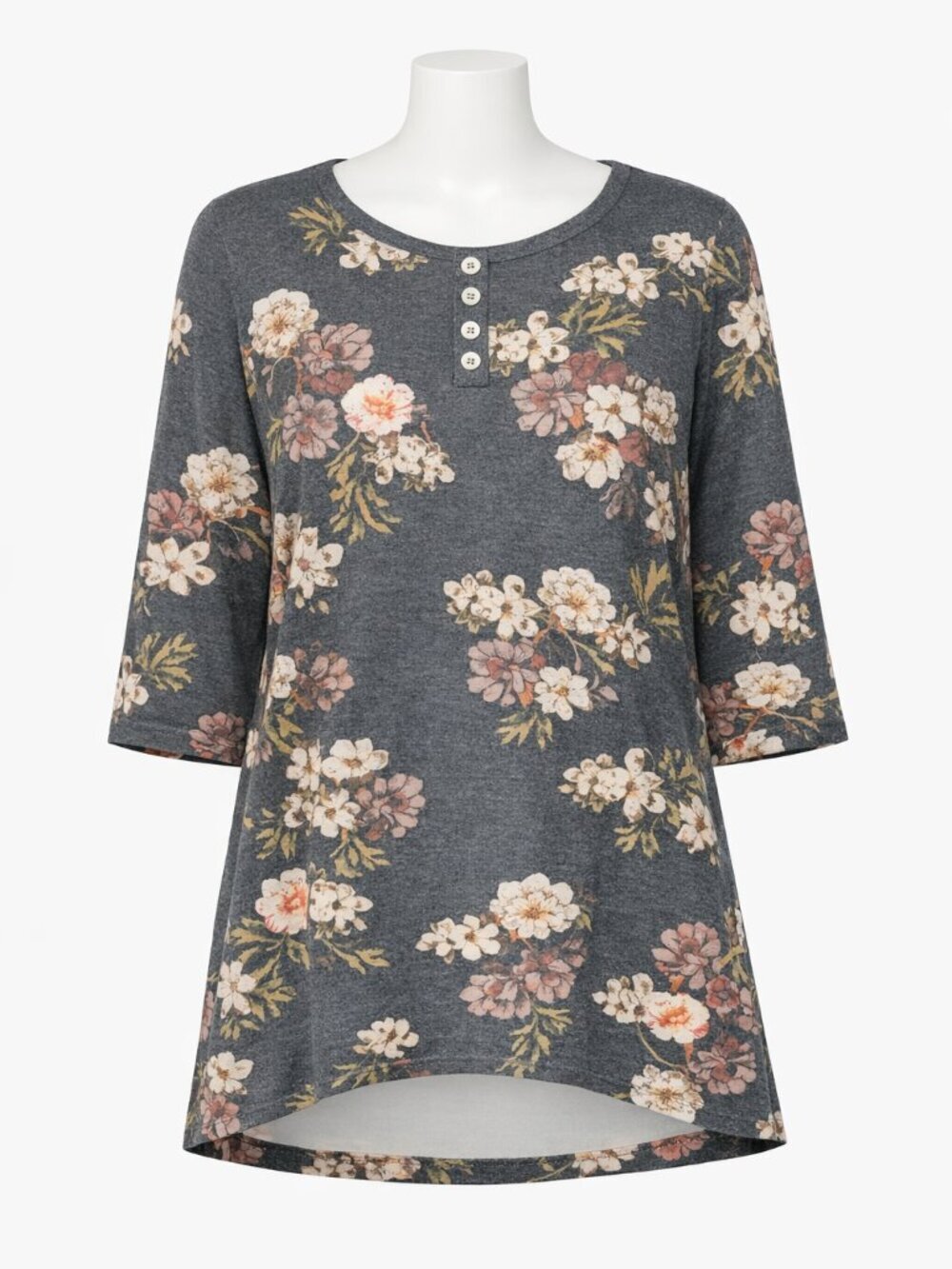 Amaryllis Shift Dress BOHO Large floral Feminine Romantic Casual Chic Cottage